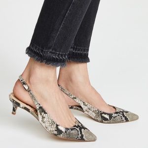 Sam Edelman Ludlow Slingbacks - Snakeprint